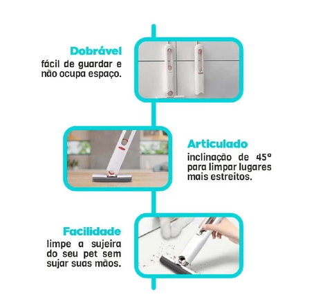 Mini Esfregão Absorvente Mop Limpeza Multifuncional